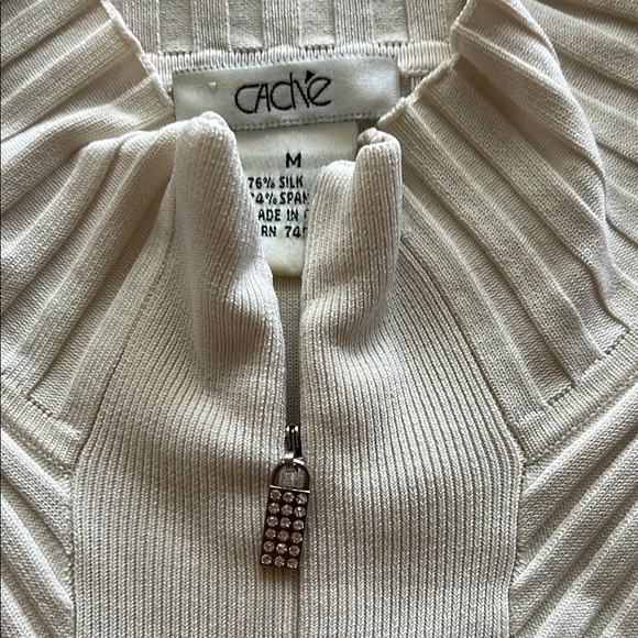 Cache Cream Ribbed Top - Picture 3 of 3